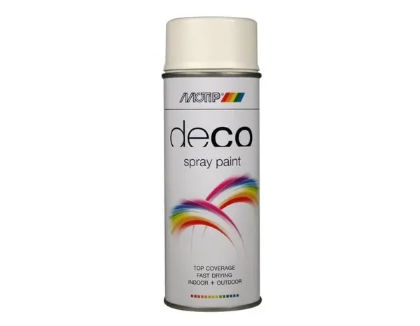 MoTip Deco Colourspray Mat RAL9010 Helder Wit