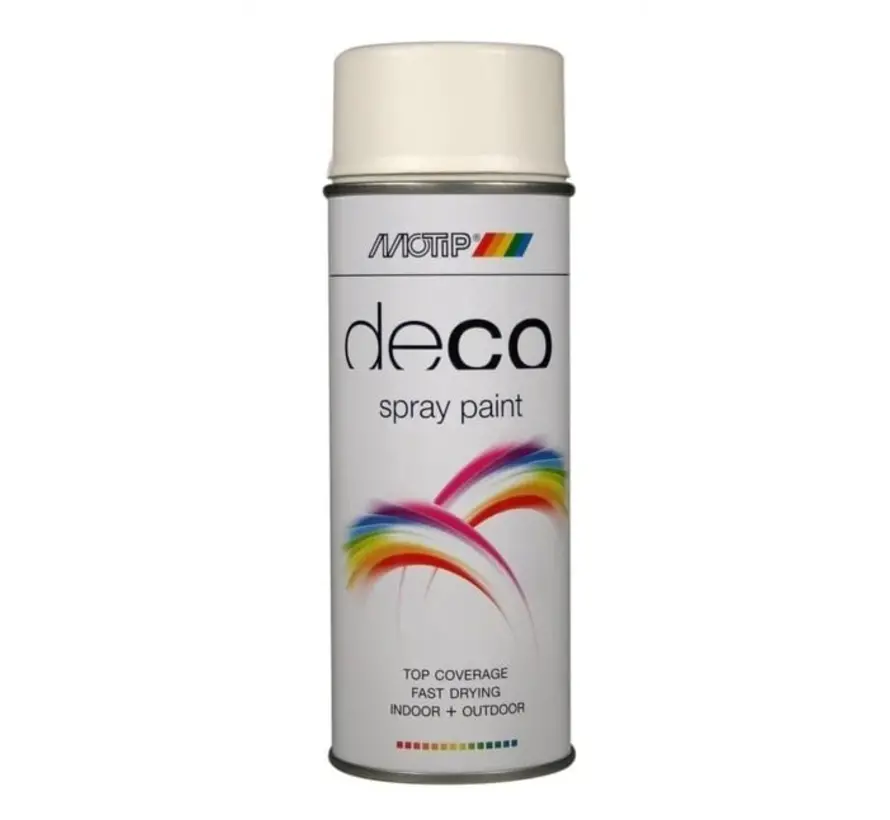 MoTip Deco Colourspray Mat RAL9010 Helder Wit - 400 ML