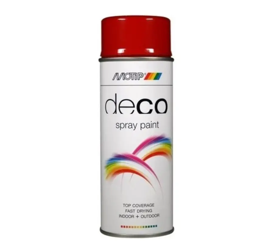 MoTip Deco Colourspray Hoogglans RAL3002 Karmijnrood - 400 ML