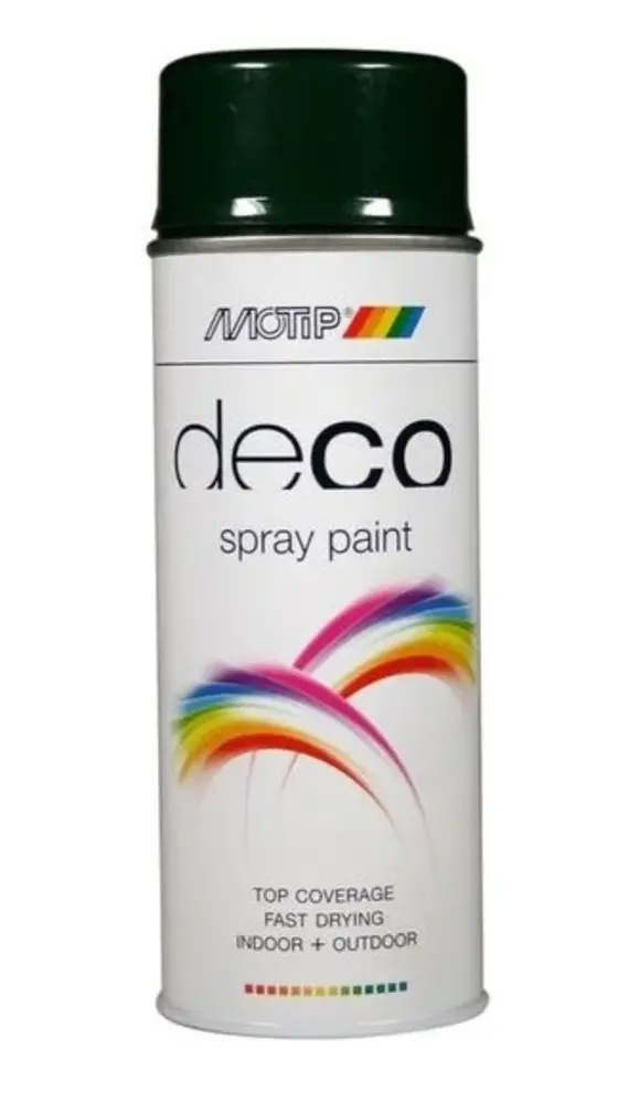 MoTip Deco Colourspray Hoogglans RAL6009 Dennen Groen MoTip Deco Colourspray Hoogglans RAL6009 Dennen Groen