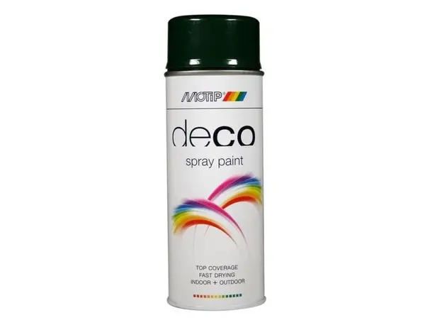 MoTip Deco Colourspray Hoogglans RAL6009 Dennen Groen MoTip Deco Colourspray Hoogglans RAL6009 Dennen Groen