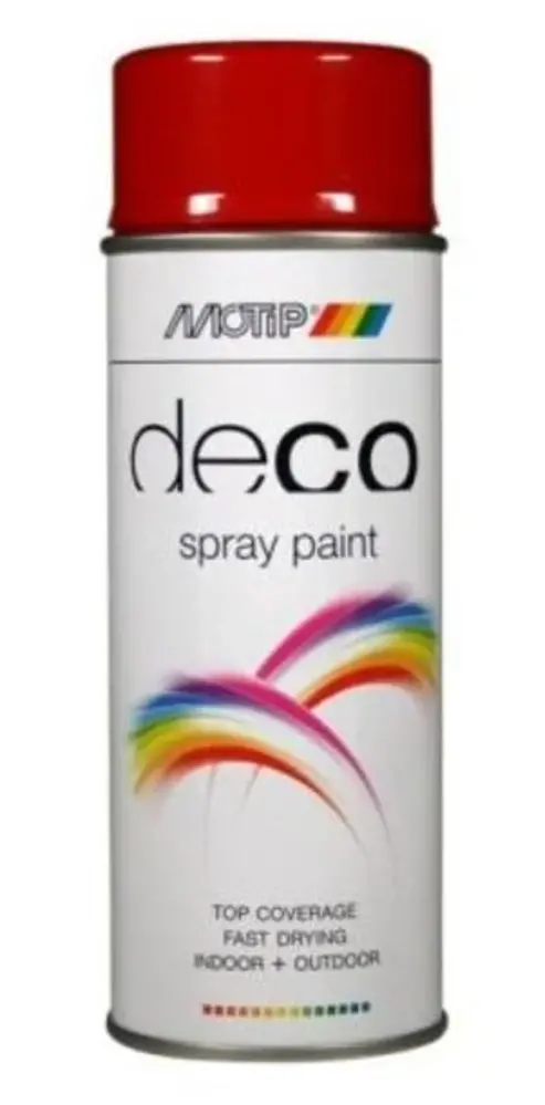 MoTip Deco Colourspray Hoogglans RAL3003 Robijn Rood MoTip Deco Colourspray Hoogglans RAL3003 Robijn Rood