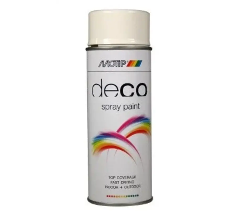 MoTip Deco Colourspray Hoogglans RAL9016 Verkeers Wit - 400 ML