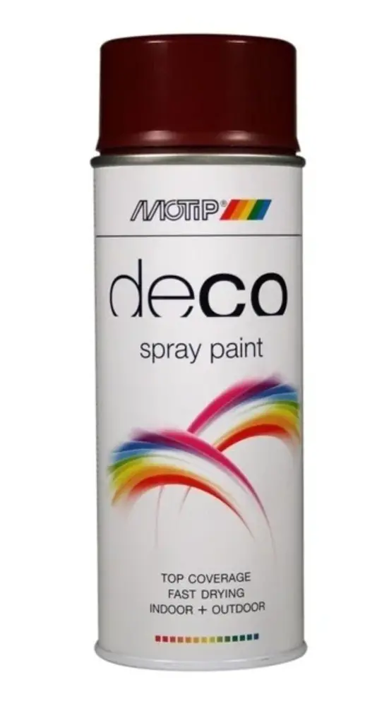 MoTip Deco Colourspray Hoogglans RAL3005 Wijnrood MoTip Deco Colourspray Hoogglans RAL3005 Wijnrood