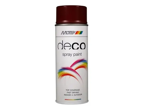 MoTip Deco Colourspray Hoogglans RAL3005 Wijnrood MoTip Deco Colourspray Hoogglans RAL3005 Wijnrood