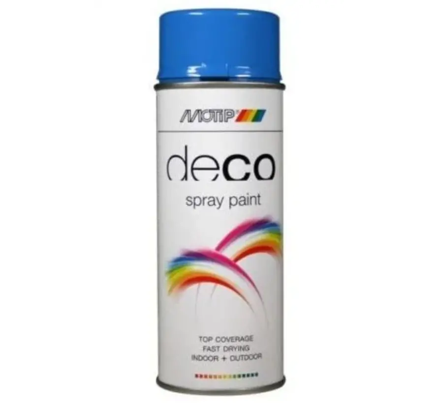 MoTip Deco Colourspray Hoogglans RAL5015 Hemelsblauw - 400 ML