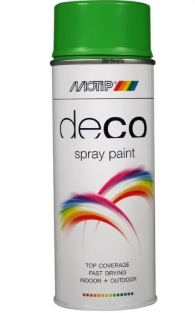 MoTip Deco Colourspray Hoogglans RAL6018 Geelgroen MoTip Deco Colourspray Hoogglans RAL6018 Geelgroen