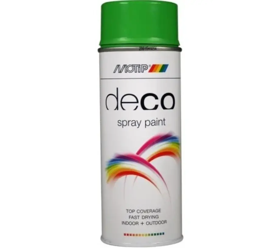 MoTip Deco Colourspray Hoogglans RAL6018 Geelgroen - 400 ML