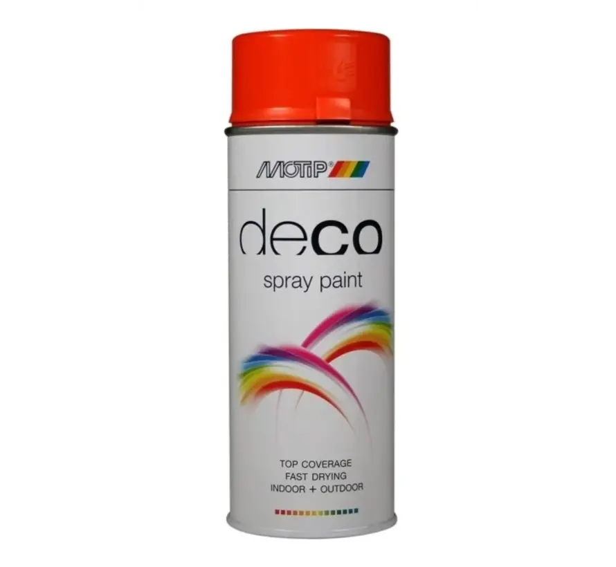 MoTip Deco Colourspray Hoogglans RAL2004 Helder Oranje - 400 ML