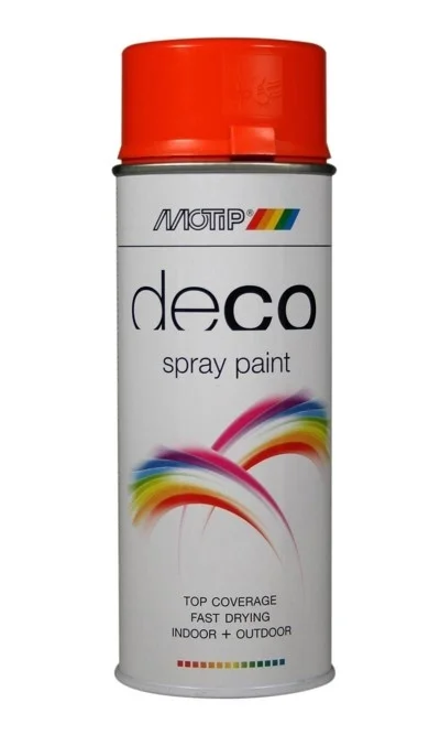 Deco Colourspray Hoogglans RAL2004 Helder Oranje | 400 ML