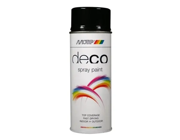 MoTip Deco Colourspray Hoogglans RAL9005 Diep Zwart