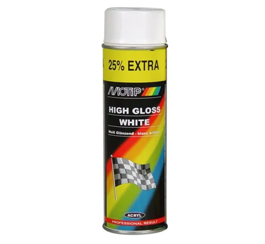 MoTip Rallye Wit Hoogglans - 500 ML