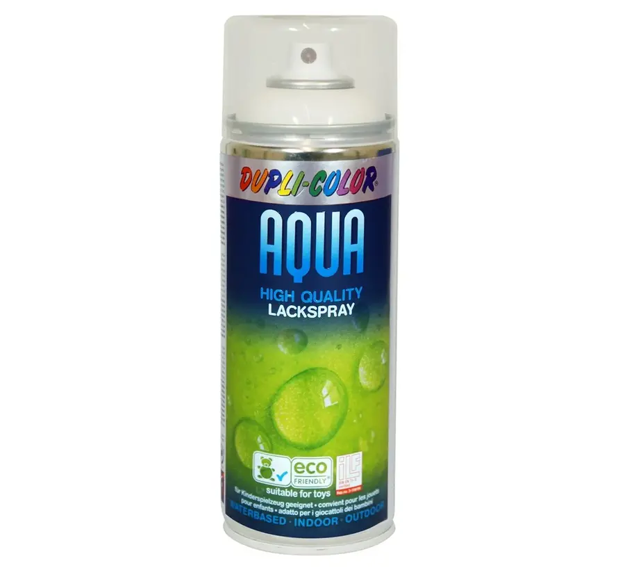 MoTip Dupli-Color Aqua Mat RAL9010 Wit - 350 ML