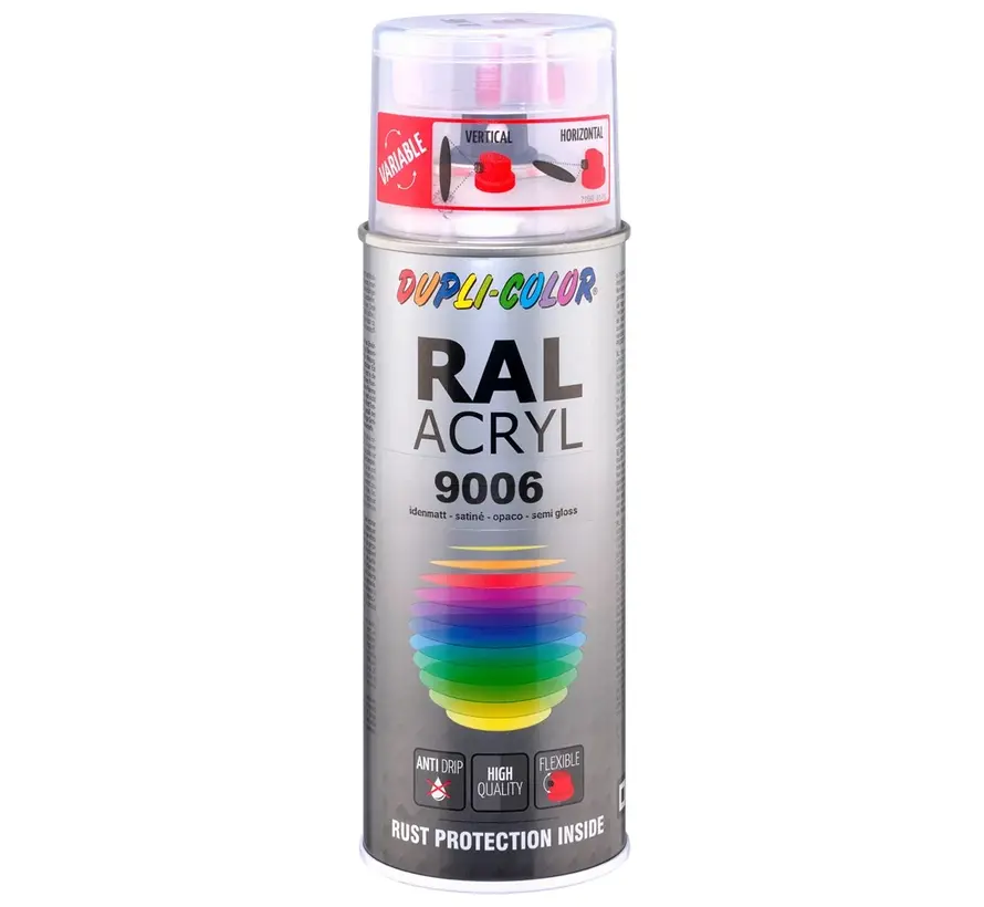 MoTip Acryl Zijdeglans RAL9006 Aluminium Metallic - 400 ML