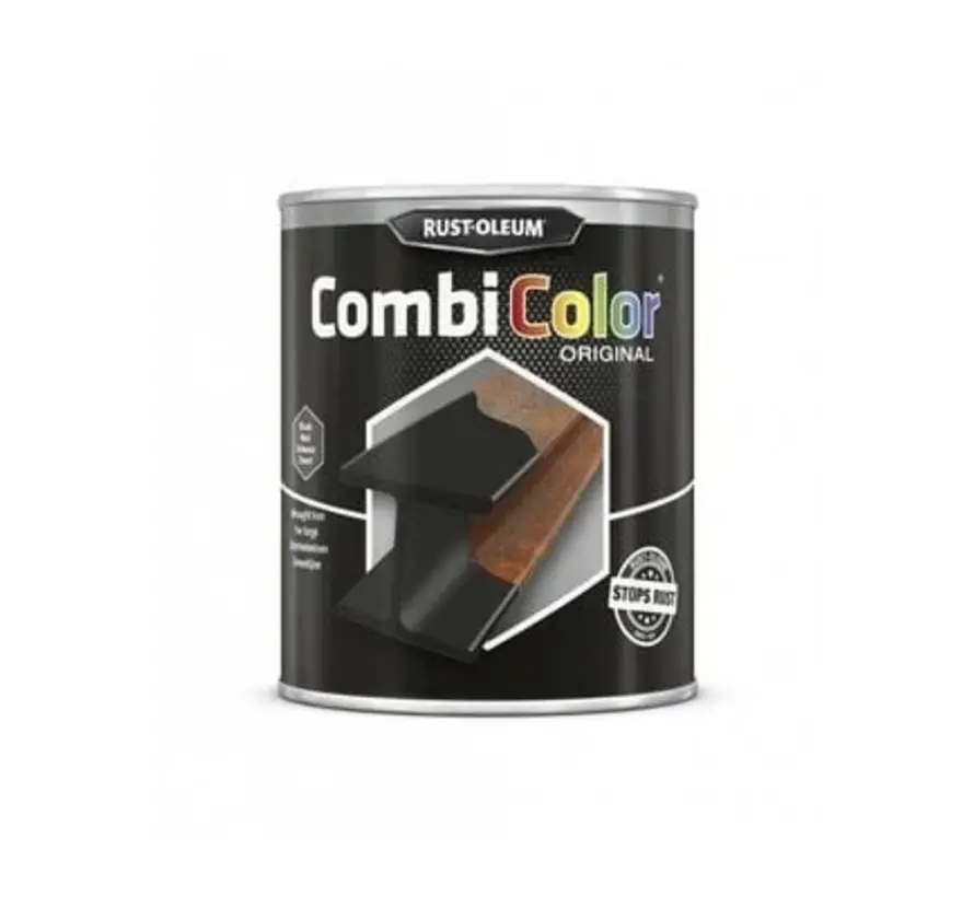 Rust-Oleum Combicolor 7319 Smeedijzer Zwart RAL9005 - 250 ML