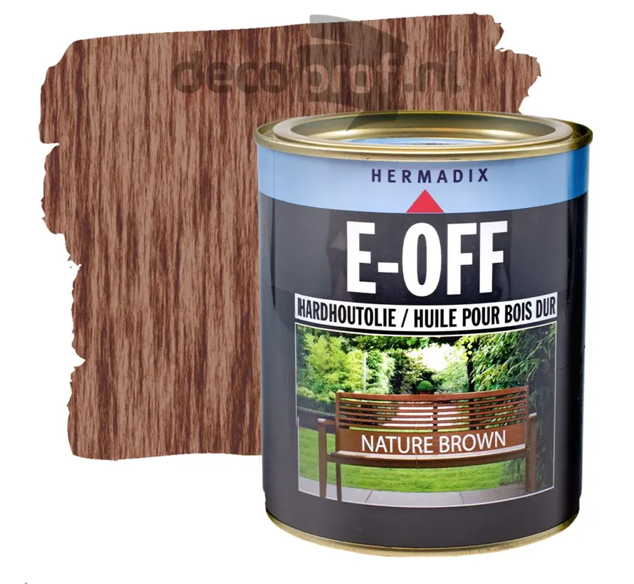 Hermadix E-Off Hardhout Olie Nature Brown - 750 ML