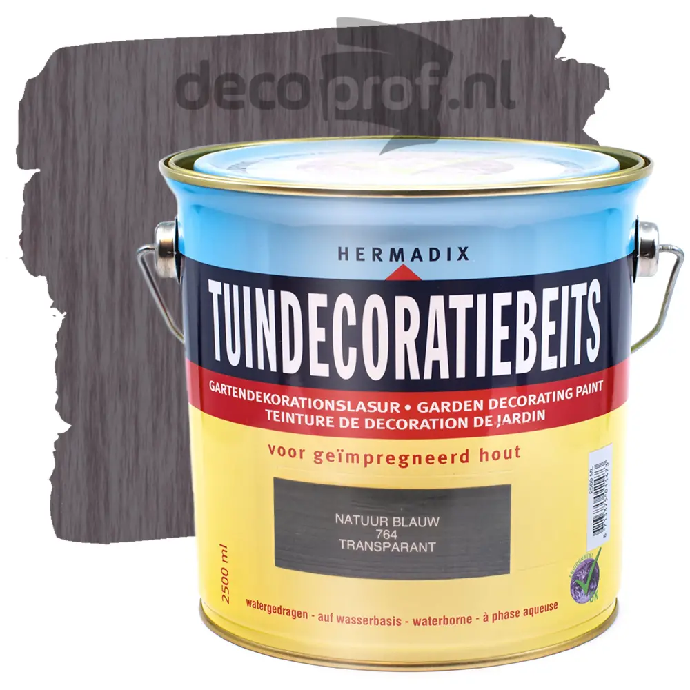 Hermadix Tuindecoratiebeits Transparant Natuurblauw 764 Hermadix Tuindecoratiebeits Transparant Natuurblauw 764