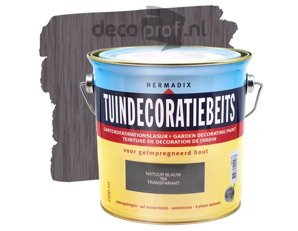 Hermadix Tuindecoratiebeits Transparant Natuurblauw 764 Hermadix Tuindecoratiebeits Transparant Natuurblauw 764
