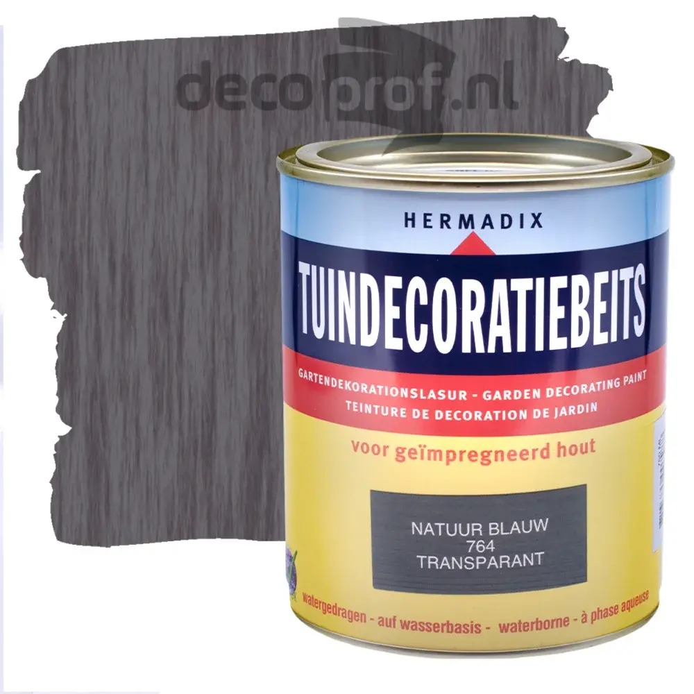 Hermadix Tuindecoratiebeits Transparant Natuurblauw 764 Hermadix Tuindecoratiebeits Transparant Natuurblauw 764