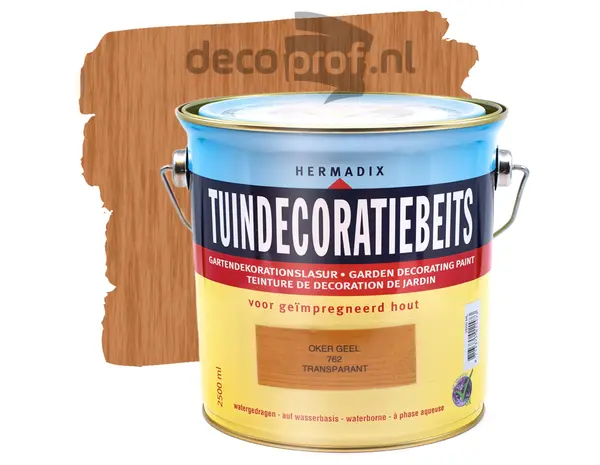 Hermadix Tuindecoratiebeits Transparant Oker Geel 762 Hermadix Tuindecoratiebeits Transparant Oker Geel 762