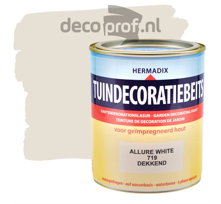 Hermadix Tuindecoratiebeits Dekkend Allure White 719 - 750 ML