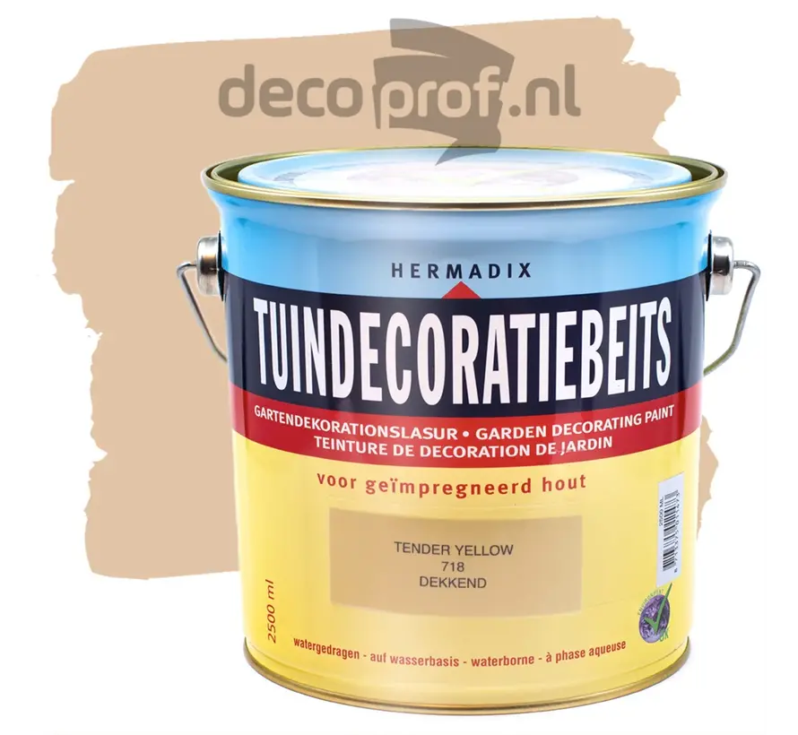 Hermadix Tuindecoratiebeits Dekkend Tender Yellow 718 - 750 ML