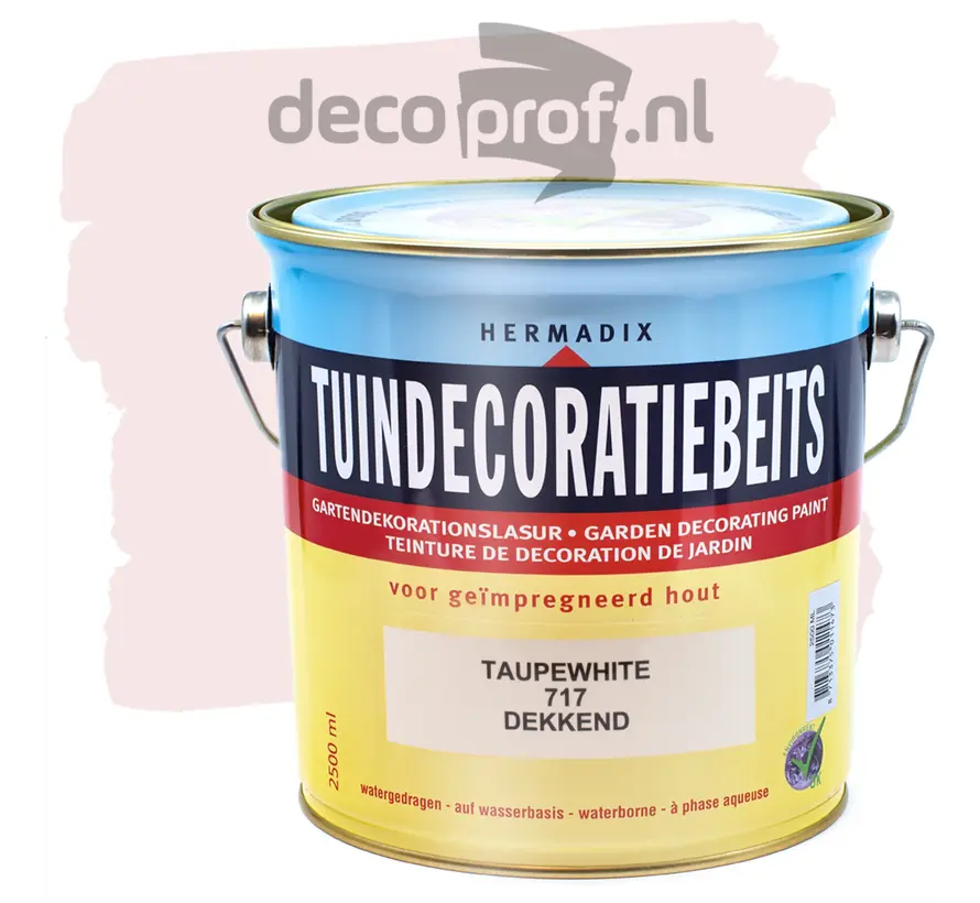 Hermadix Tuindecoratiebeits Dekkend Taupe White 717 - 750 ML