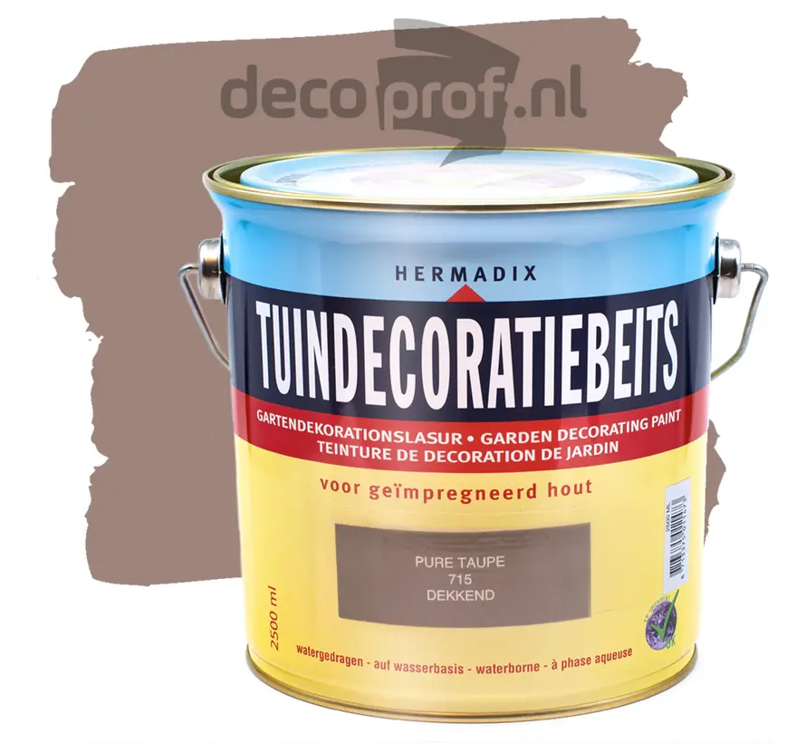 Hermadix Tuindecoratiebeits Dekkend Pure Taupe 715 - 750 ML