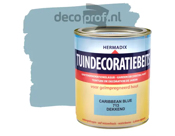 Hermadix Tuindecoratiebeits Dekkend Caribbean Blue 713