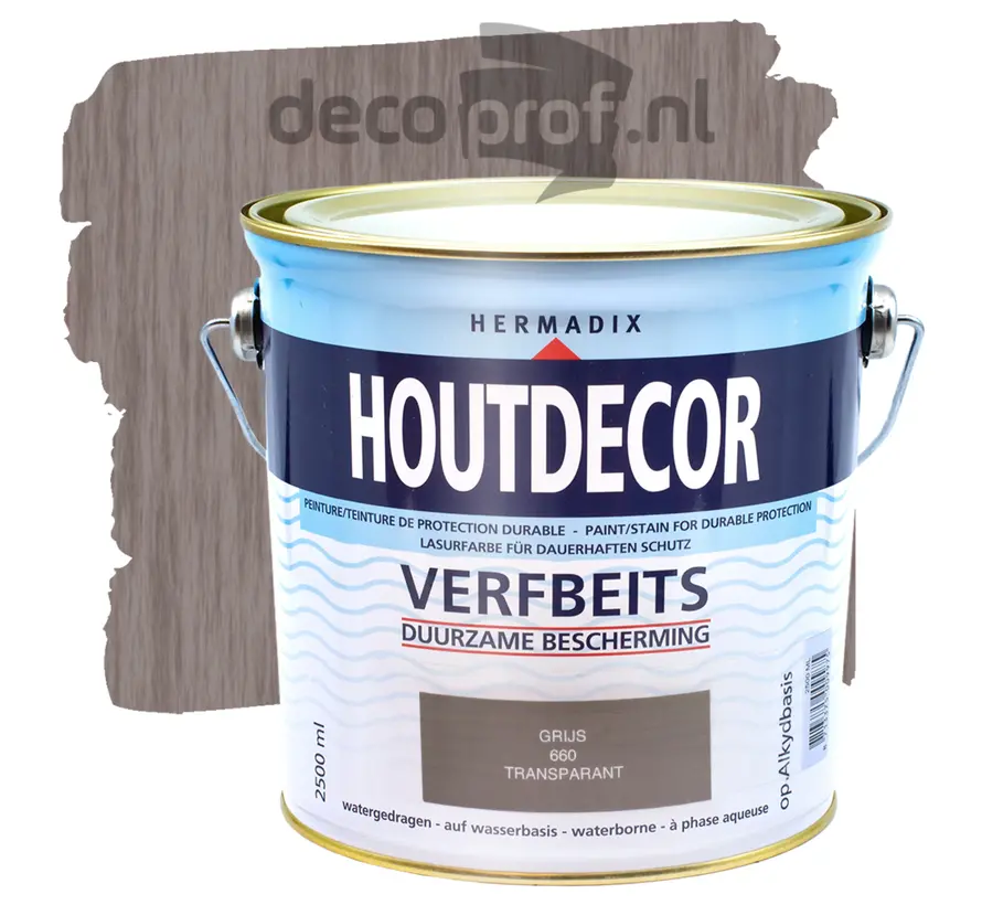 Hermadix Houtdecor Transparant Grijs 660 - 750 ML