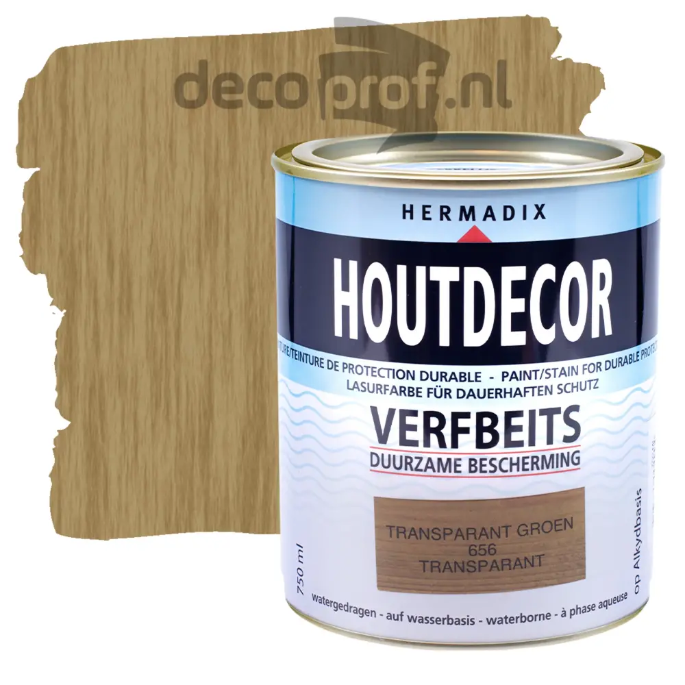 Hermadix Houtdecor Transparant Groen 656 Hermadix Houtdecor Transparant Groen 656