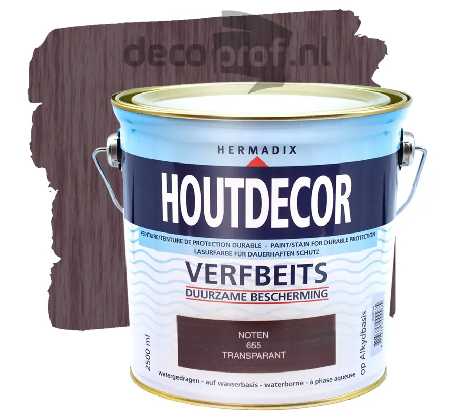 Hermadix Houtdecor Transparant Noten 655 - 750 ML