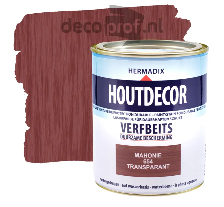 Hermadix Houtdecor Transparant Mahonie 654 - 750 ML