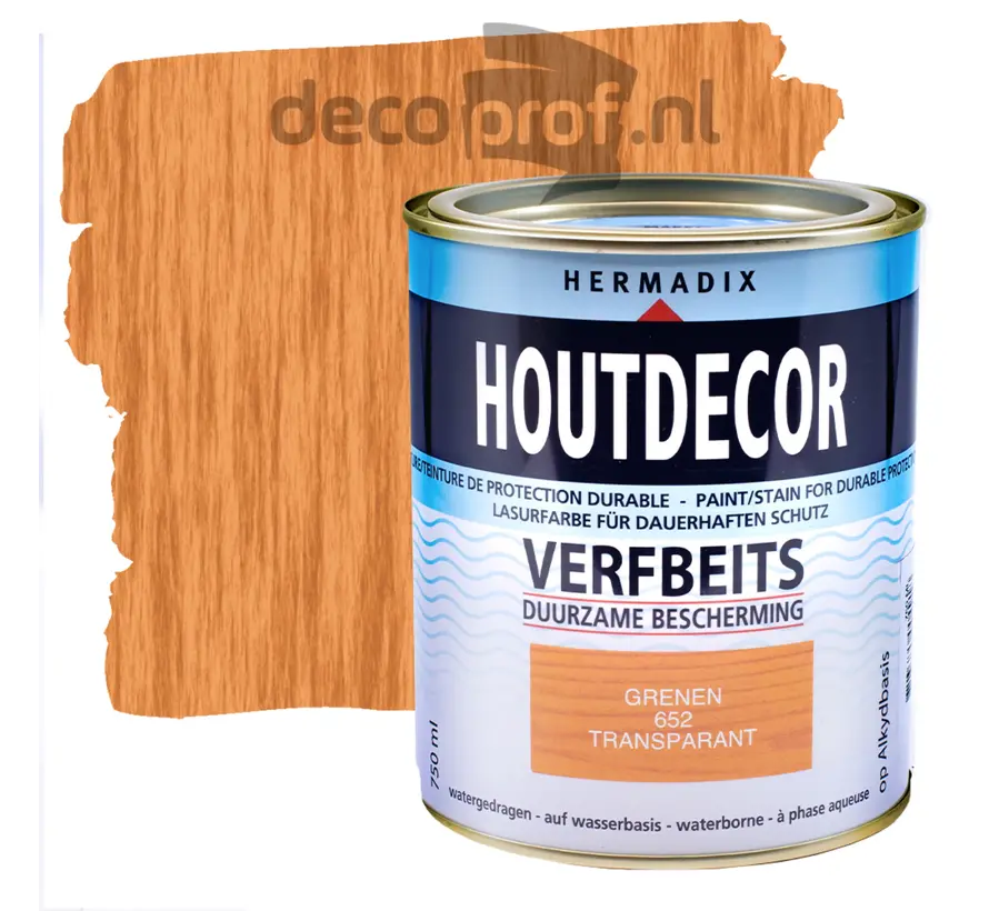 Hermadix Houtdecor Transparant Grenen 652 - 750 ML