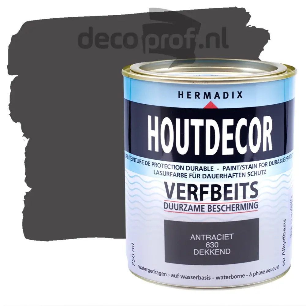 Hermadix Houtdecor Dekkend Antraciet 630