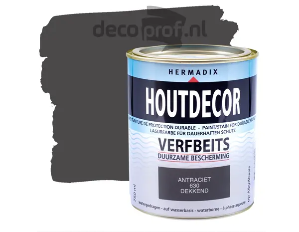 Hermadix Houtdecor Dekkend Antraciet 630