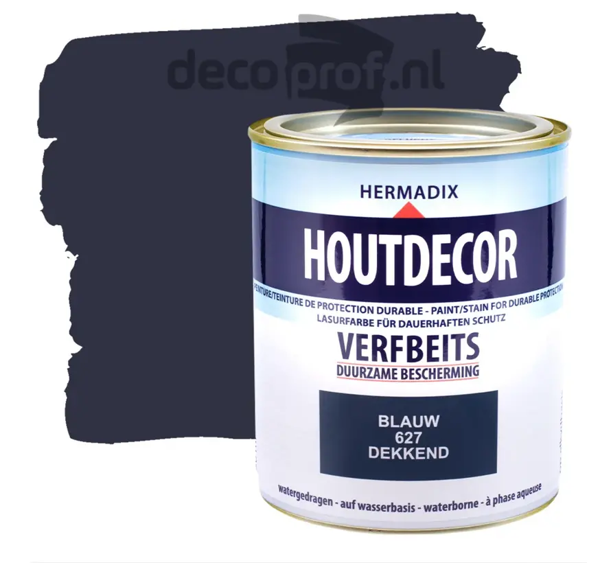 Hermadix Houtdecor Dekkend Blauw 627 - 750 ML