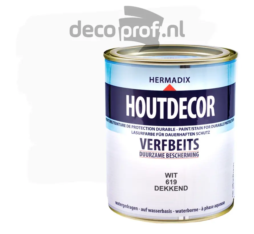 Hermadix Houtdecor Dekkend Wit 619 - 750 ML