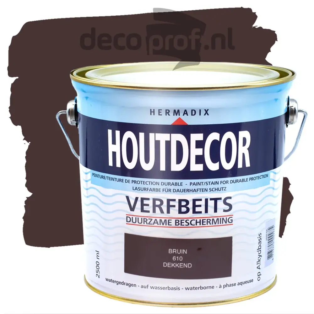 Hermadix Houtdecor Dekkend Bruin 610 Hermadix Houtdecor Dekkend Bruin 610