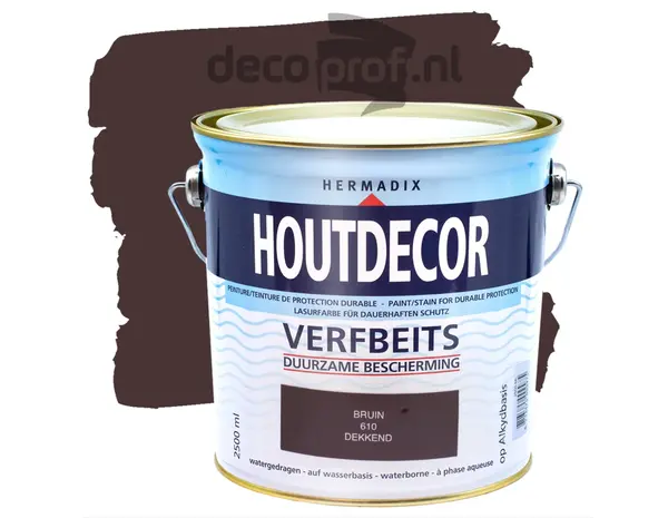Hermadix Houtdecor Dekkend Bruin 610 Hermadix Houtdecor Dekkend Bruin 610