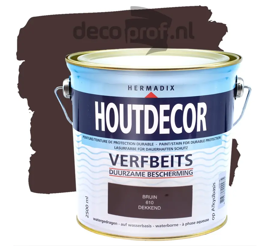 Hermadix Houtdecor Dekkend Bruin 610 - 750 ML