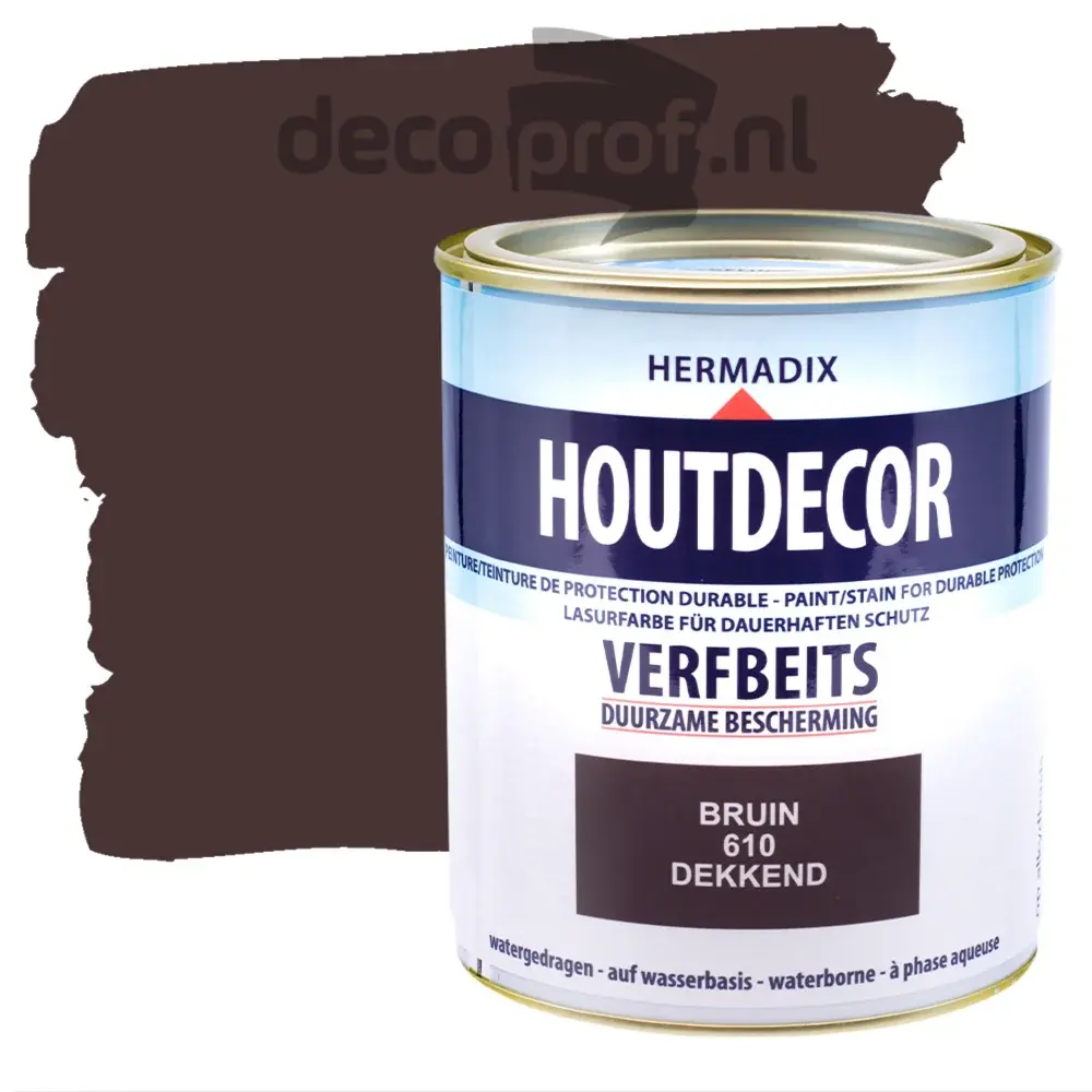 Hermadix Houtdecor Dekkend Bruin 610 Hermadix Houtdecor Dekkend Bruin 610