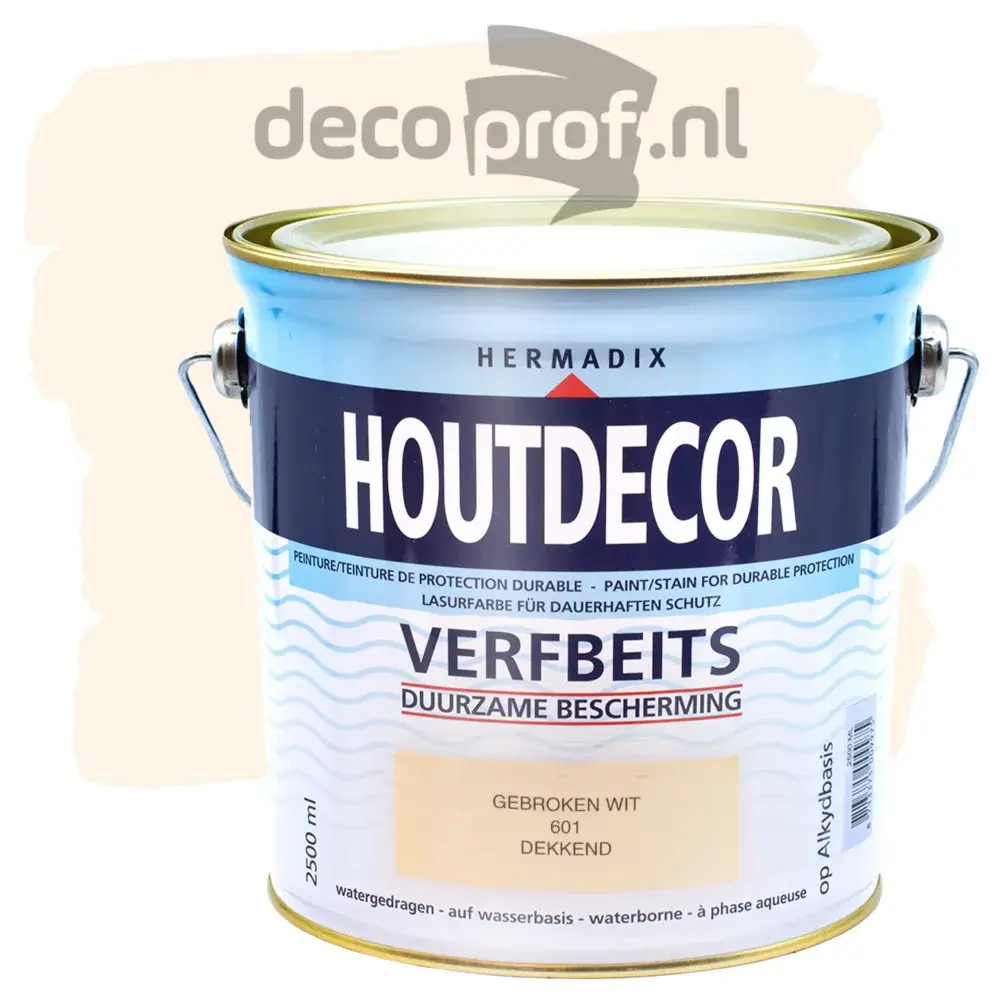 Hermadix Houtdecor Dekkend Gebroken Wit 601