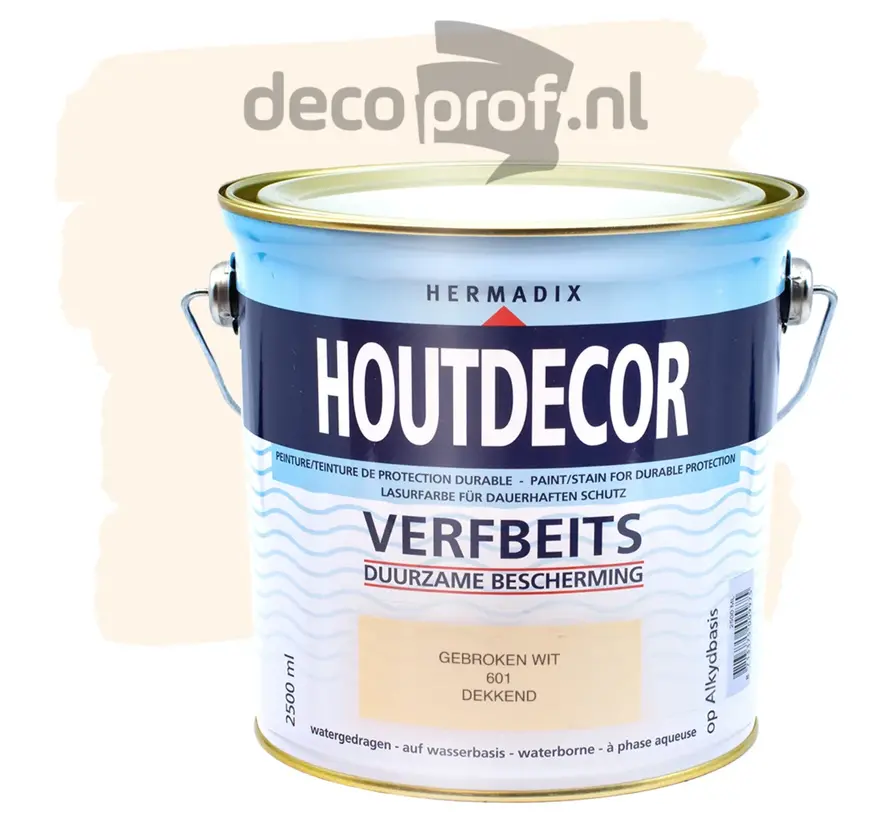 Hermadix Houtdecor Dekkend Gebroken Wit 601 - 750 ML