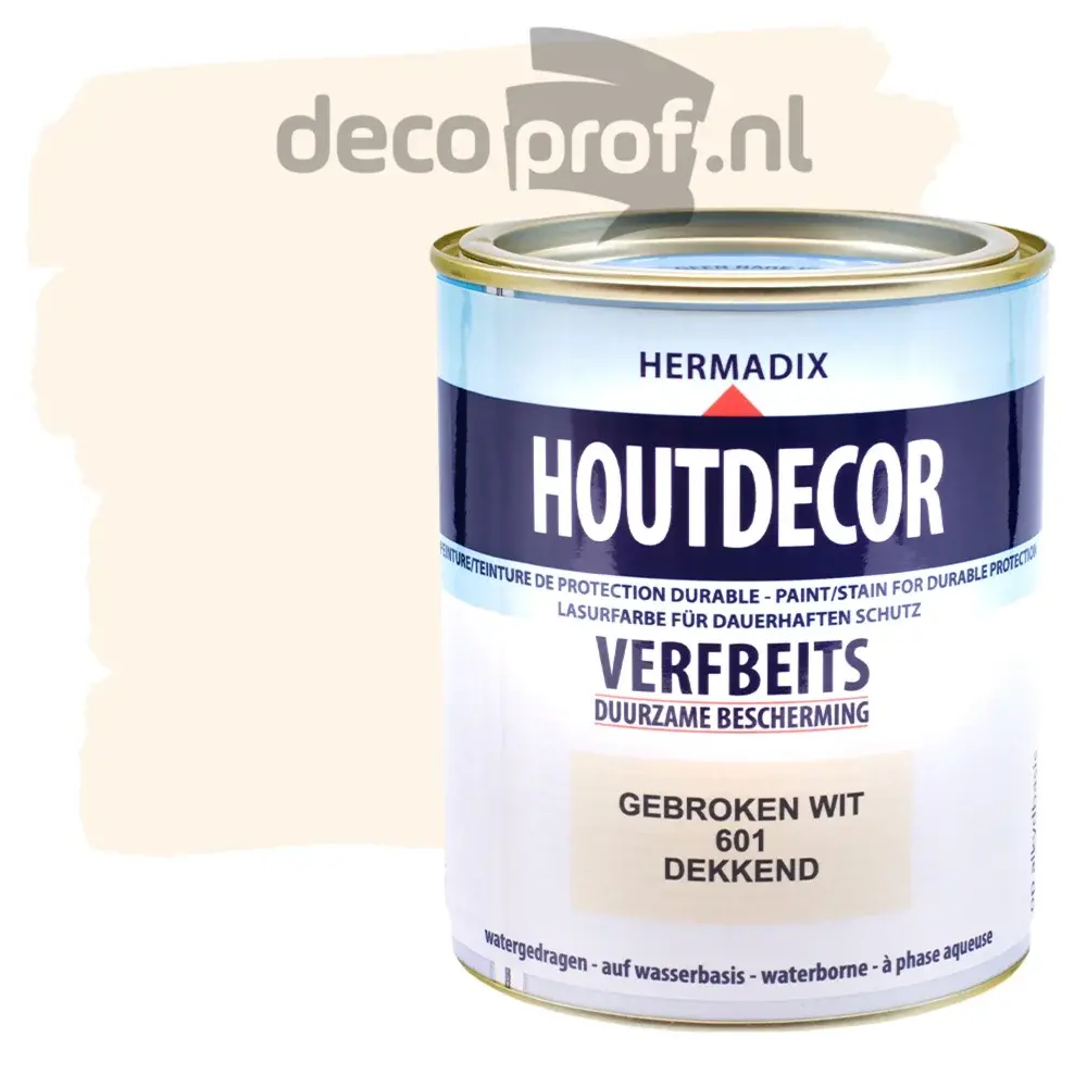 Hermadix Houtdecor Dekkend Gebroken Wit 601