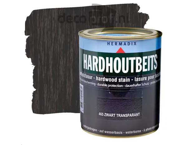 Hermadix Hardhoutbeits Transparant Zwart Hermadix Hardhoutbeits Transparant Zwart