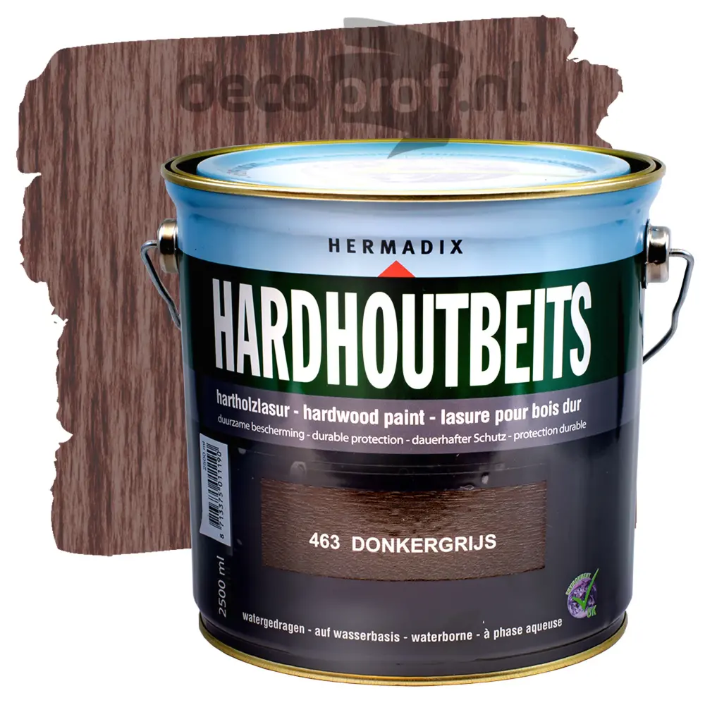Hermadix Hardhoutbeits Donkergrijs