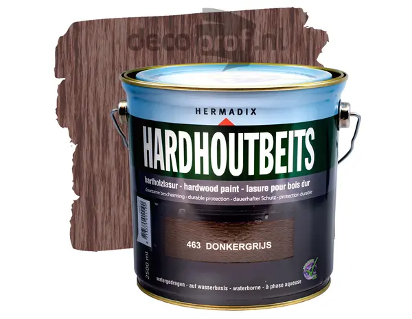 Hermadix Hardhoutbeits Donkergrijs