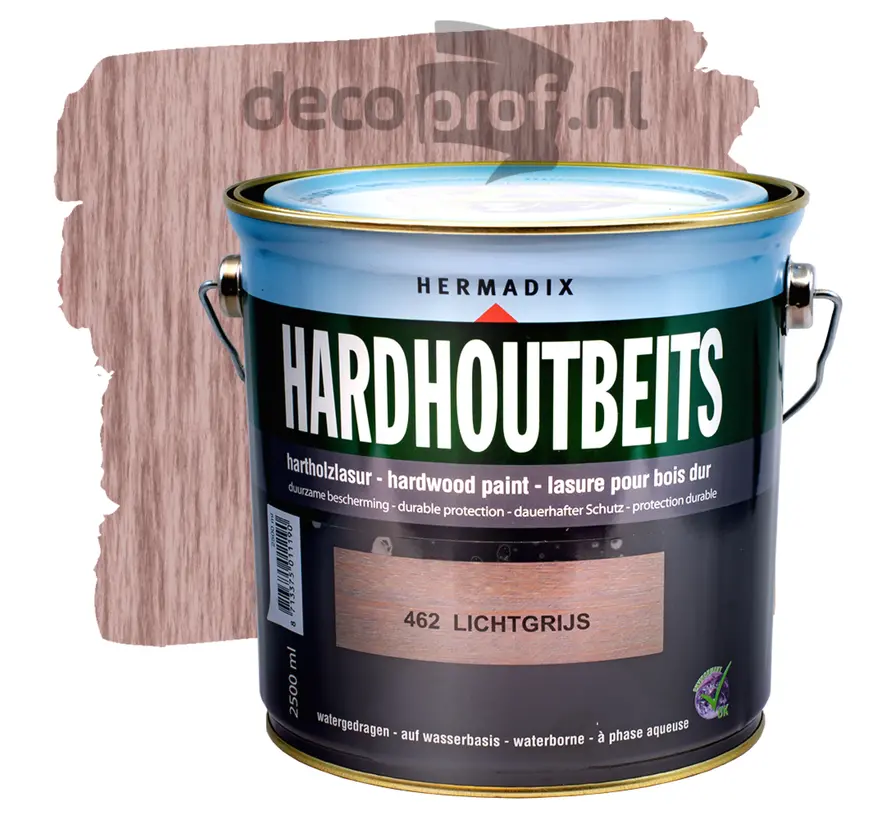 Hermadix Hardhoutbeits Lichtgrijs - 750 ML