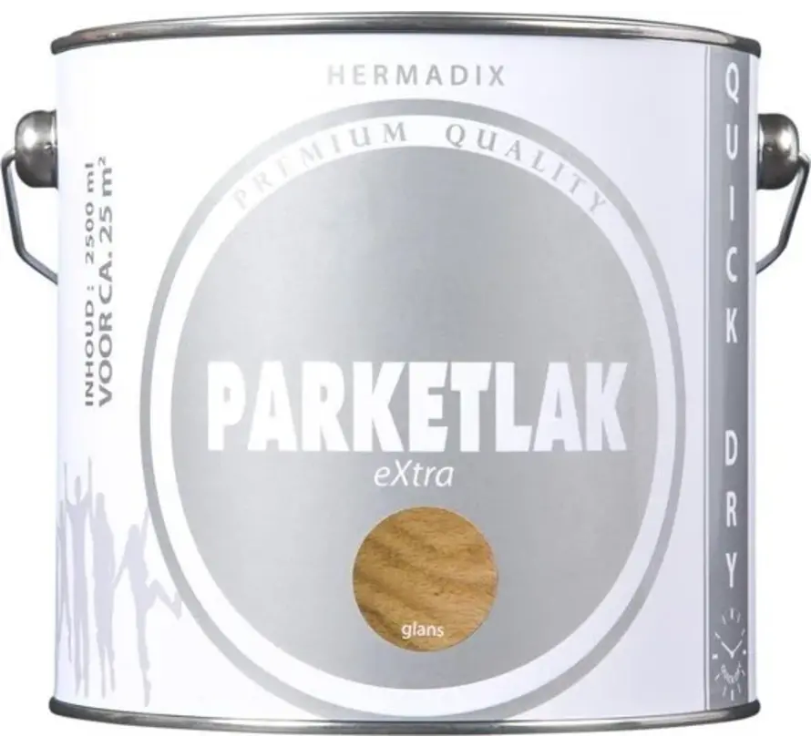 Hermadix Parketlak Extra Glans - 2,5 LTR